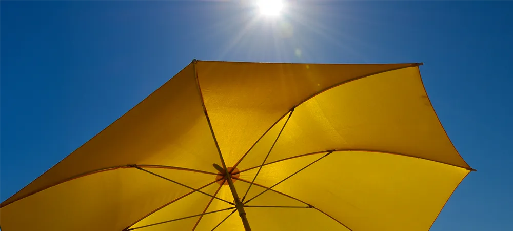 Hirte, Sonne, Sonnenschirm, Schutz