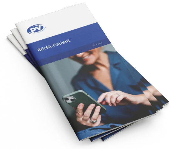 Titelbild Folder App REHA.Patient